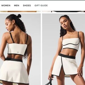 Alo Streamlined Bra Tank Ivory